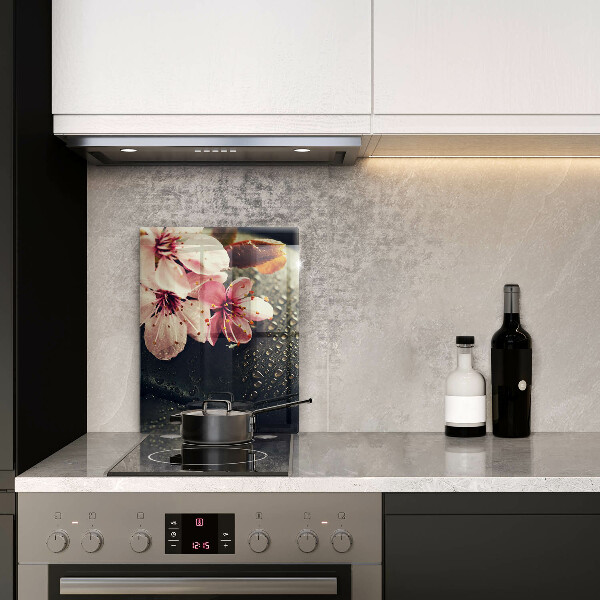 Herd schutzplatte Blumen Zen-Steine