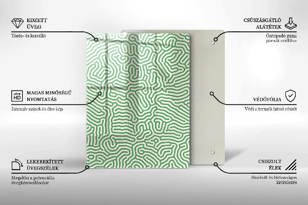 Herd abdeckplatte Abstrakte Linien