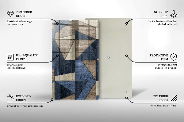 Schutz für induktionskochfeld Geometrische Abstraktion