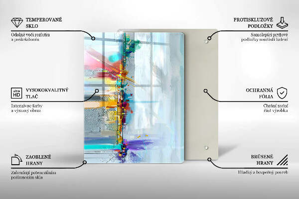 Schutz für induktionskochfeld Gemalte Abstraktion