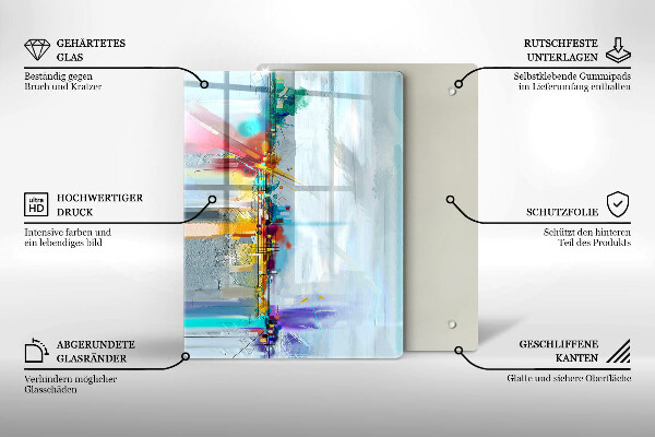 Schutz für induktionskochfeld Gemalte Abstraktion