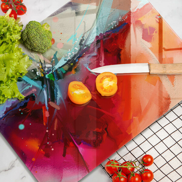 Schutz für induktionskochfeld Gemalte Abstraktion