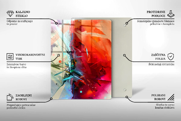 Schutz für induktionskochfeld Gemalte Abstraktion