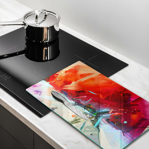 Schutz für induktionskochfeld Gemalte Abstraktion