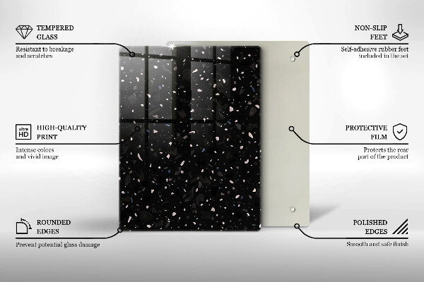 Herd abdeckplatte Dunkles Steinzeug