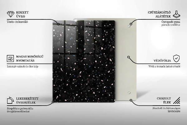 Herd abdeckplatte Dunkles Steinzeug