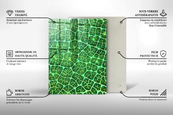 Herd abdeckplatte Blattstruktur