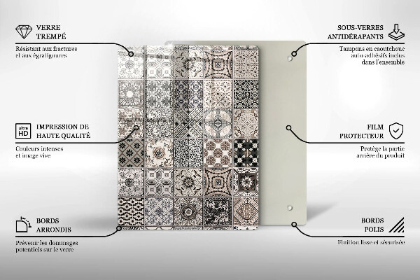 Herd abdeckplatte Dekorative Fliesen