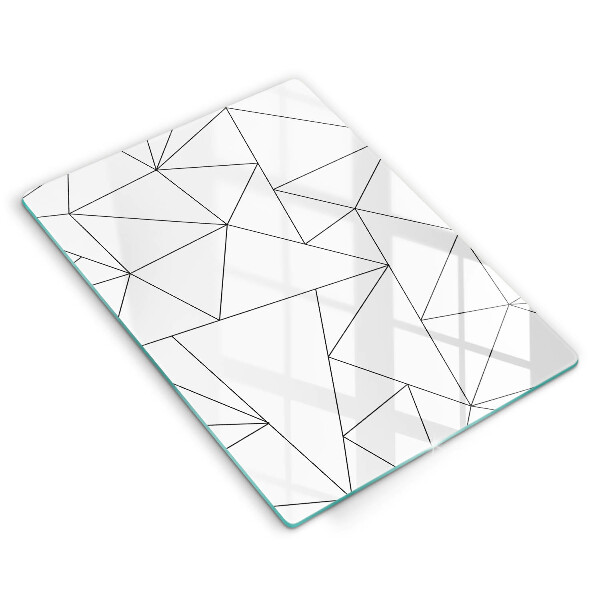 Abdeckung induktionskochfeld Weiße Dreiecke