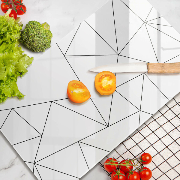 Abdeckung induktionskochfeld Weiße Dreiecke