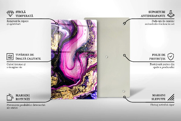 Herd abdeckplatte Abstraktes Design Gold