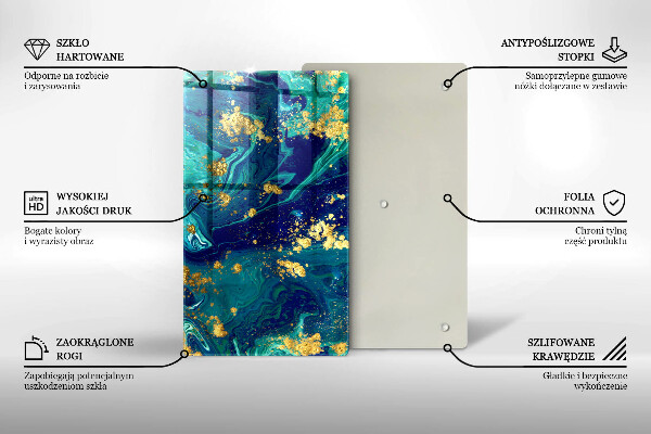 Herd abdeckplatte Abstraktion mit Gold