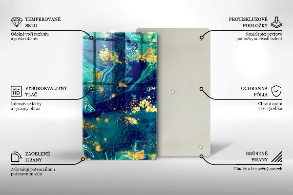 Herd abdeckplatte Abstraktion mit Gold