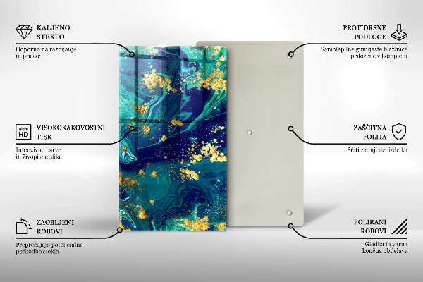 Herd abdeckplatte Abstraktion mit Gold