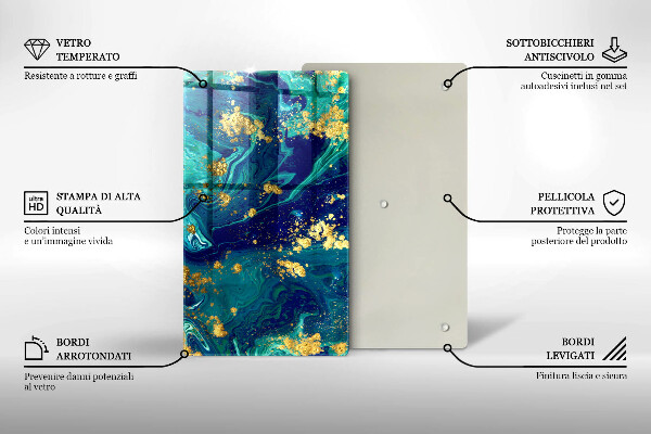 Herd abdeckplatte Abstraktion mit Gold