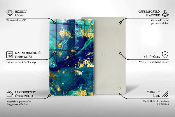 Herd abdeckplatte Abstraktion mit Gold