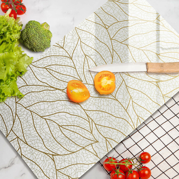 Herd abdeckplatte Line-Art-Blättermuster