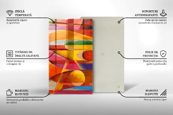 Herd abdeckplatte Bunte Abstraktion