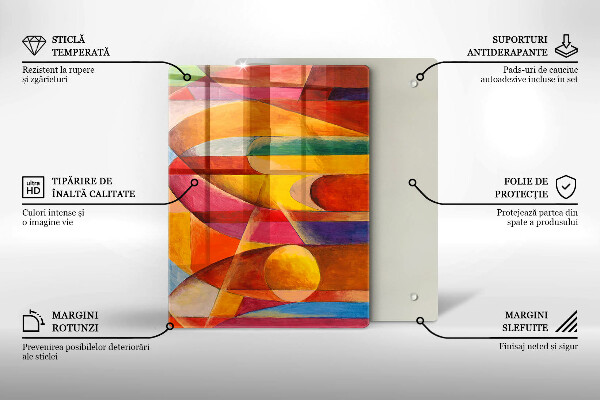 Herd abdeckplatte Bunte Abstraktion