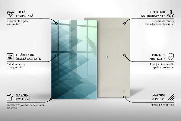 Herd abdeckplatte Abstrakte Berge