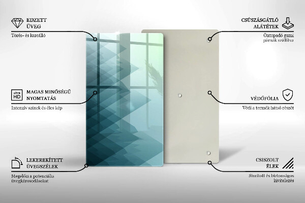 Herd abdeckplatte Abstrakte Berge