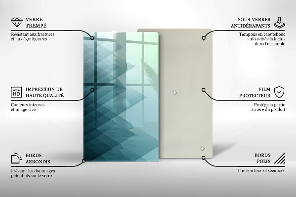 Herd abdeckplatte Abstrakte Berge