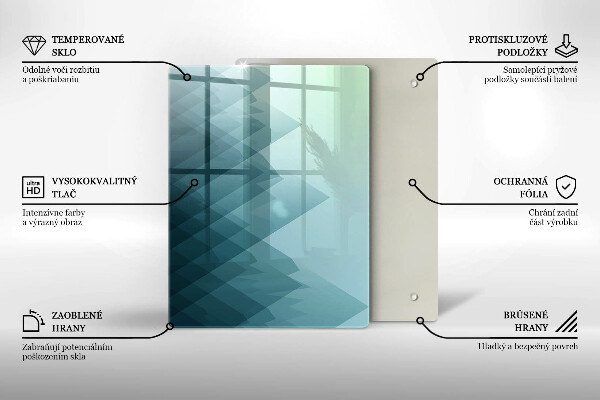 Herd abdeckplatte Abstrakte Berge