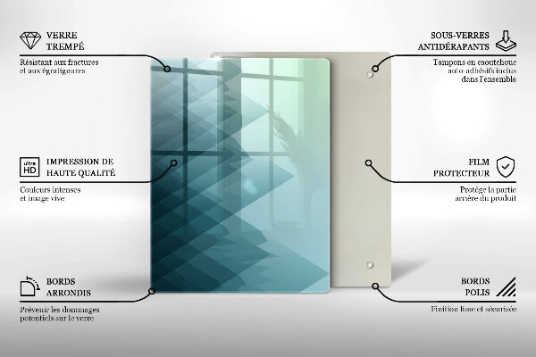 Herd abdeckplatte Abstrakte Berge