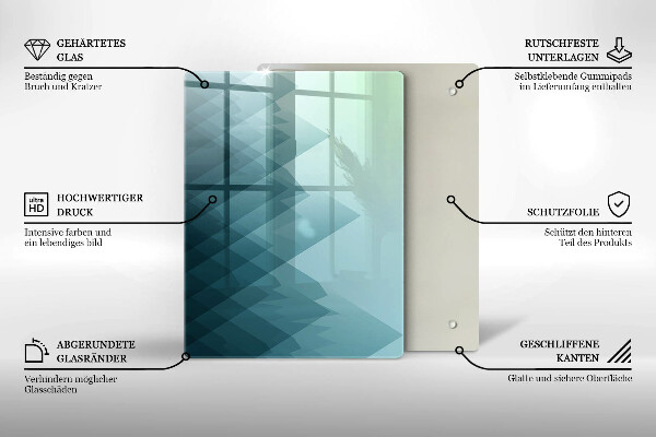 Herd abdeckplatte Abstrakte Berge