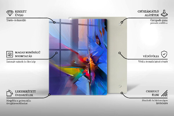 Herd abdeckplatte Gemalte Abstraktion