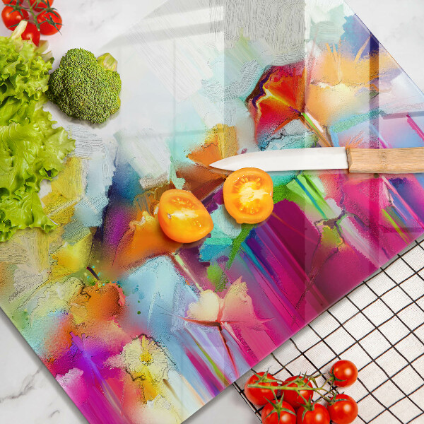 Herd abdeckplatte Bemalte Blumen