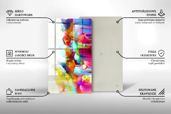 Herd abdeckplatte Bemalte Blumen