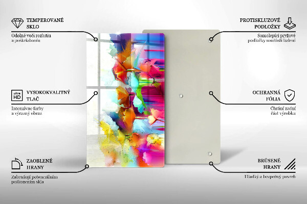 Herd abdeckplatte Bemalte Blumen