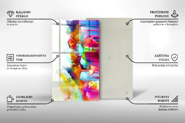 Herd abdeckplatte Bemalte Blumen