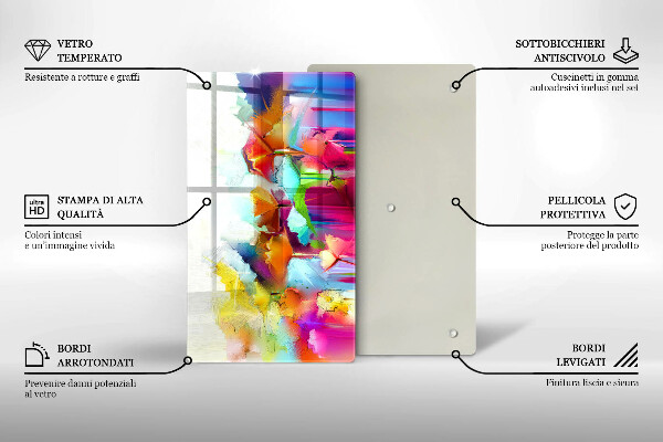 Herd abdeckplatte Bemalte Blumen