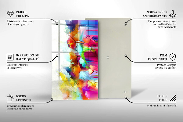 Herd abdeckplatte Bemalte Blumen