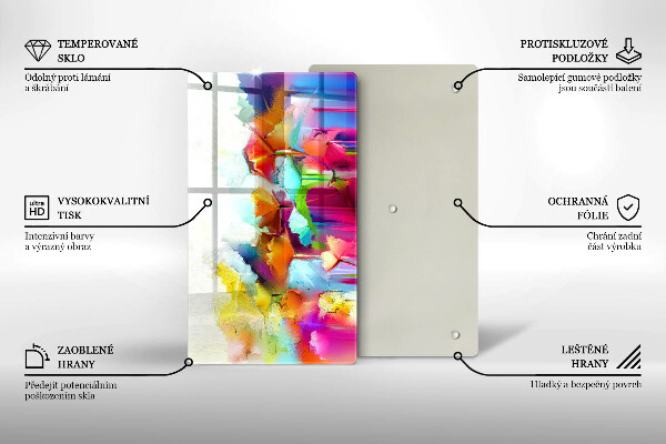 Herd abdeckplatte Bemalte Blumen