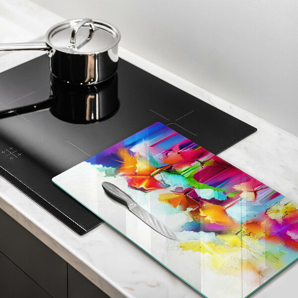 Herd abdeckplatte Bemalte Blumen