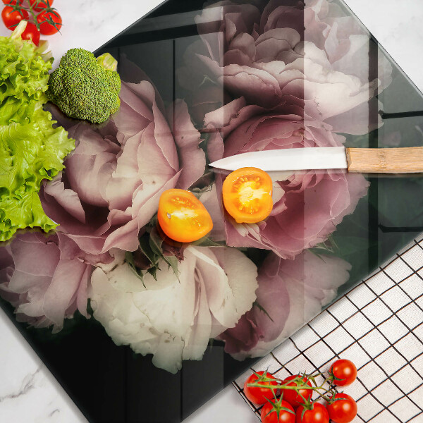 Herd abdeckplatte Pfingstrosenblüten