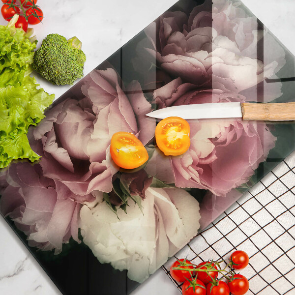 Herd abdeckplatte Pfingstrosenblüten