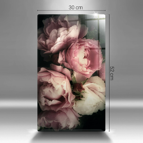 Herd abdeckplatte Pfingstrosenblüten