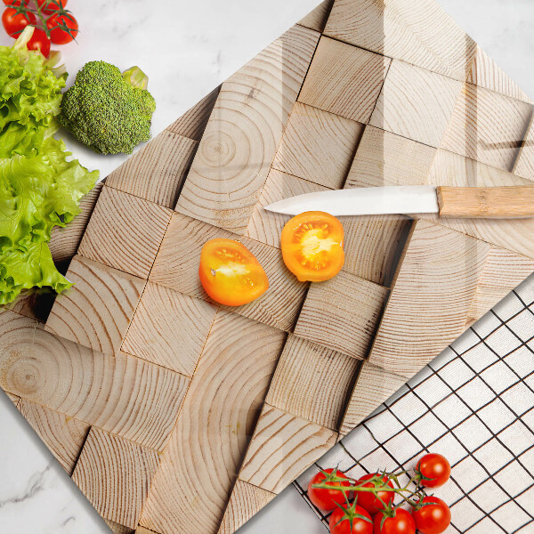 Herd abdeckplatte Holzquadrate