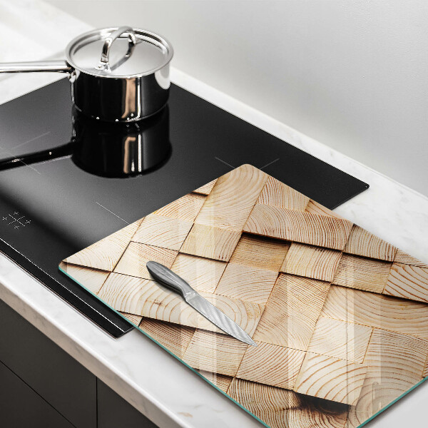 Herd abdeckplatte Holzquadrate