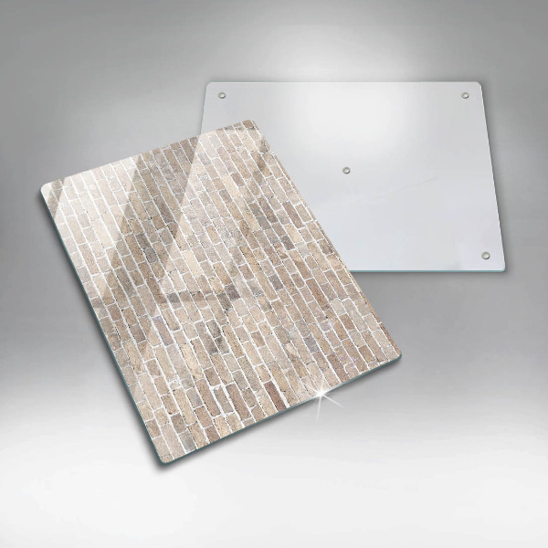 Herd abdeckplatte Helle Backsteinmauer