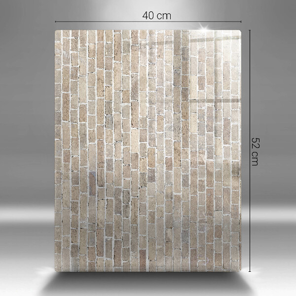 Herd abdeckplatte Helle Backsteinmauer