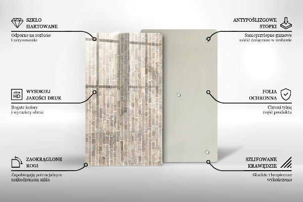 Herd abdeckplatte Helle Backsteinmauer