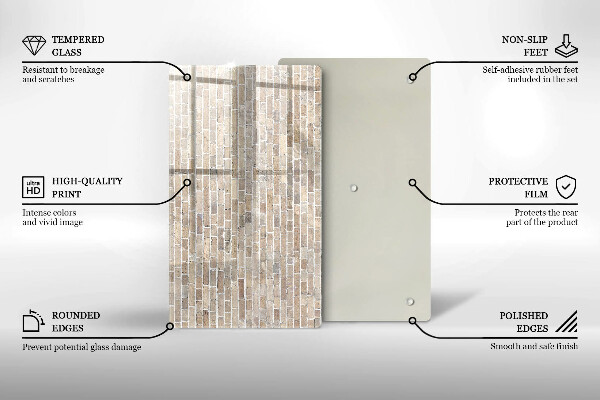Herd abdeckplatte Helle Backsteinmauer