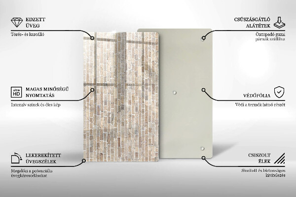 Herd abdeckplatte Helle Backsteinmauer