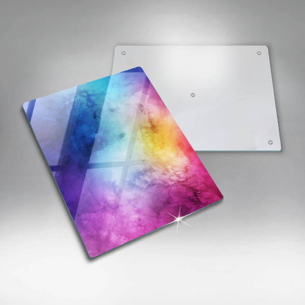 Herd abdeckplatte Regenbogen-Aquarellspritzer
