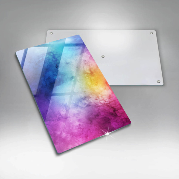 Herd abdeckplatte Regenbogen-Aquarellspritzer